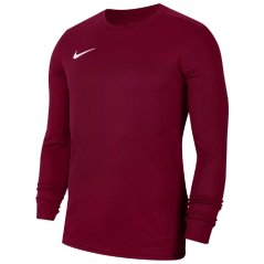 Nike Men's Park VII Long-Sleeve Dri-FIT T-Shirt Burgundy