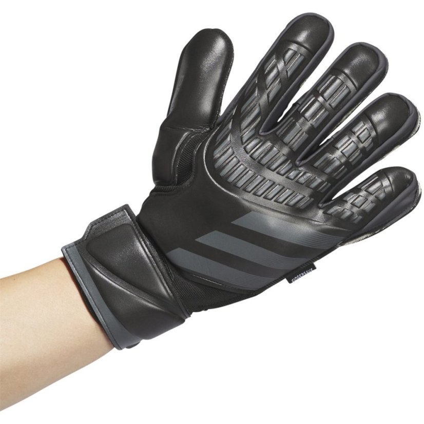 adidas Predator Match Fingersave Goalkeeper Gloves Adults Black
