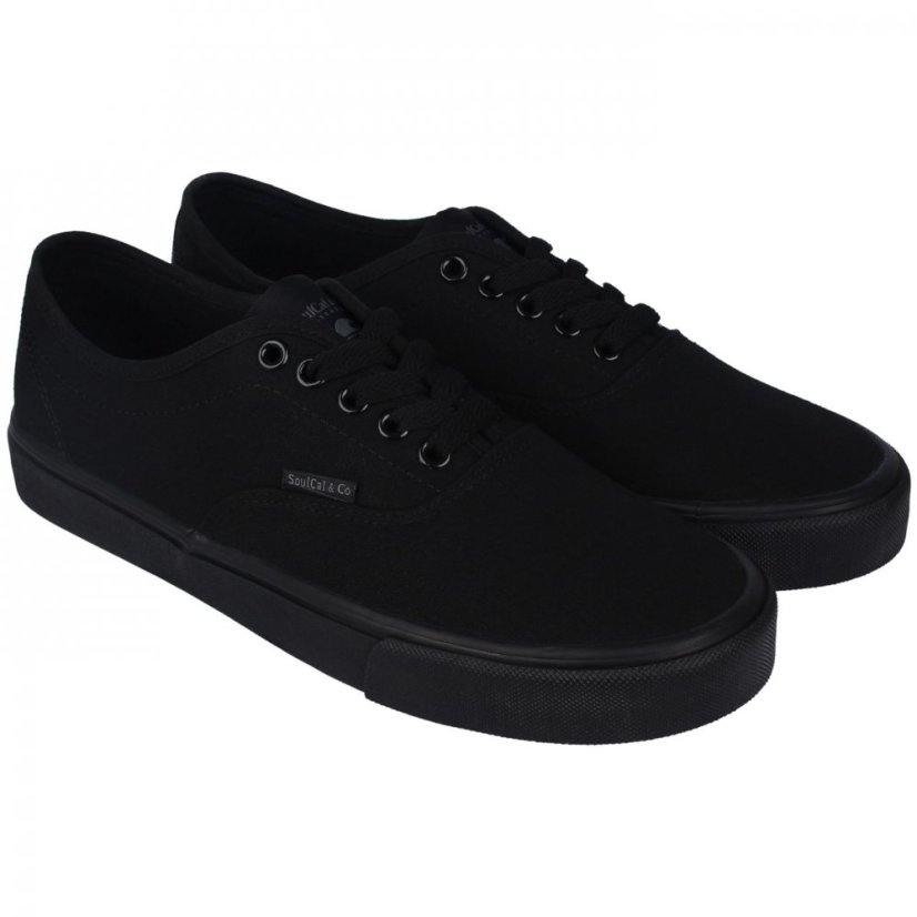 SoulCal Malibu Low Top Trainers Black/Black