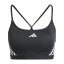 adidas AeroReact Light-Support Training Bra Black/White