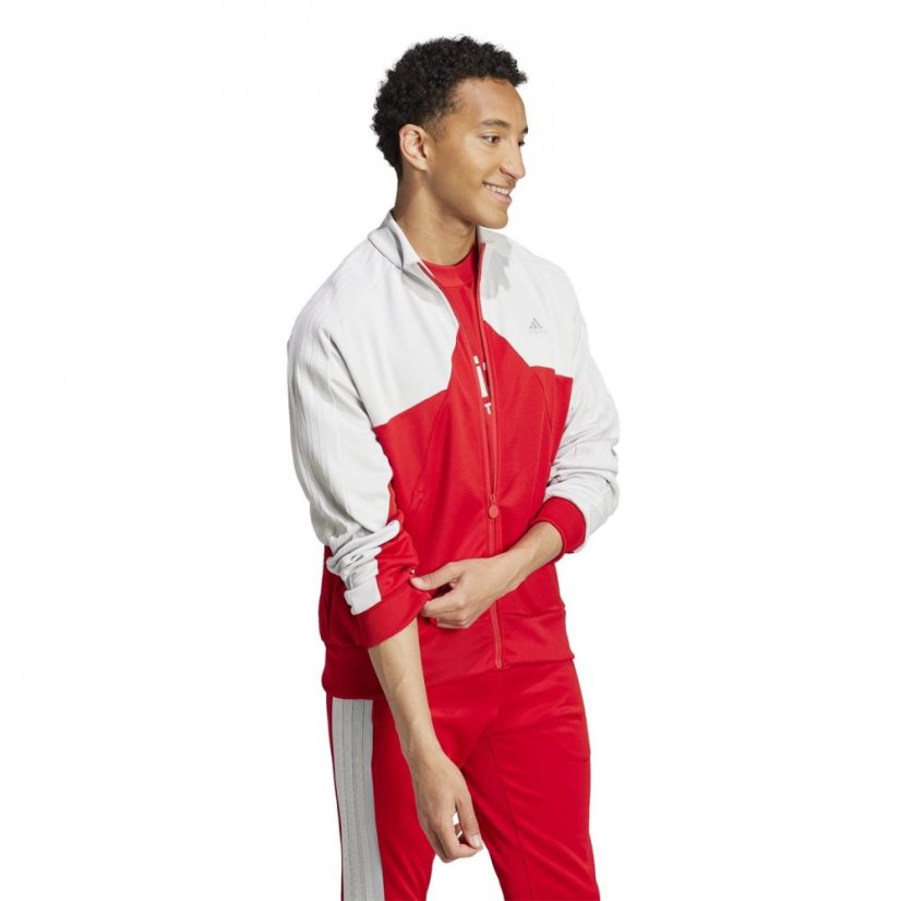 adidas M Tiro Tt Tracksuit Top Mens Better Scarlet