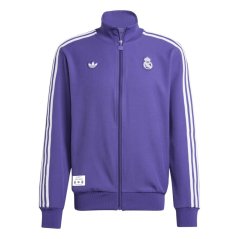 adidas Real Madrid Terraces Icon Tracksuit Top Unity Purple