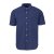 Fabric Classic Short Sleeve Poplin Shirt Mens Nvy/Wht Geo