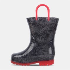 Character Light Up Wellingtons Infants Spiderman