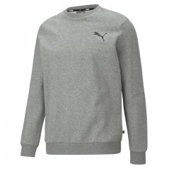 Puma No1 Crew Sweater Mens Grey S/Logo