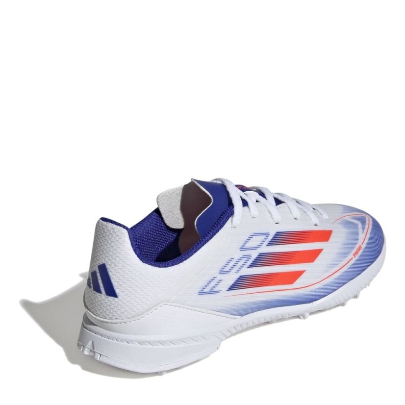 adidas F50 League Childrens Astro Turf Football Boots White/Red/Blue