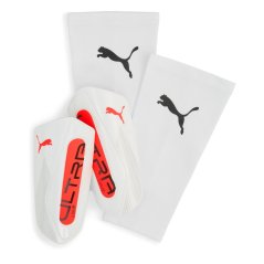 Puma Ultra Light Shin Guards White/Red