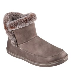Skechers Women's Cozy Campfire Full Fit Slippers Dark Taupe