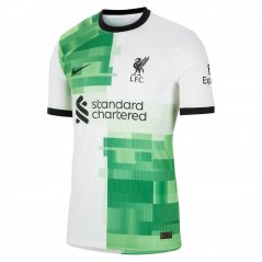 Nike Liverpool FC Authentic Away Jersey 2023 2024 Adults White/Green