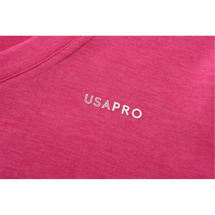 USA Pro The USA Pro Tech V Tee Ladies Bright Pink