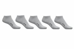 Slazenger 5 Pack Trainer Socks Mens Grey Marl