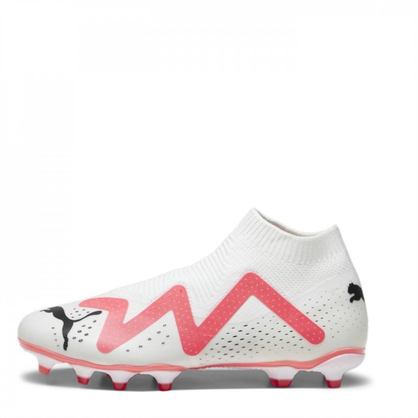 Puma Future Match.3 Firm Ground Laceless Football White/Pink