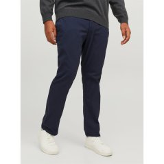 Jack and Jones Dave Chino Trouser Mens Plus Size Navy Blazer