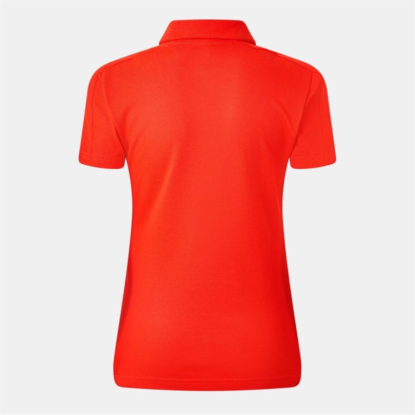 adidas Women's Short-Sleeve Polo Shirt Red