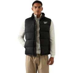Reebok Men's Heavyweight Quilted Puffer Gilet Black