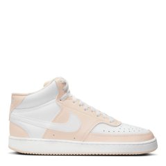 Nike Court Vision Mid Women's Hi Tops Guava/White