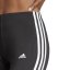 adidas Essentials 3 Stripe Biker Shorts Womens Black/White