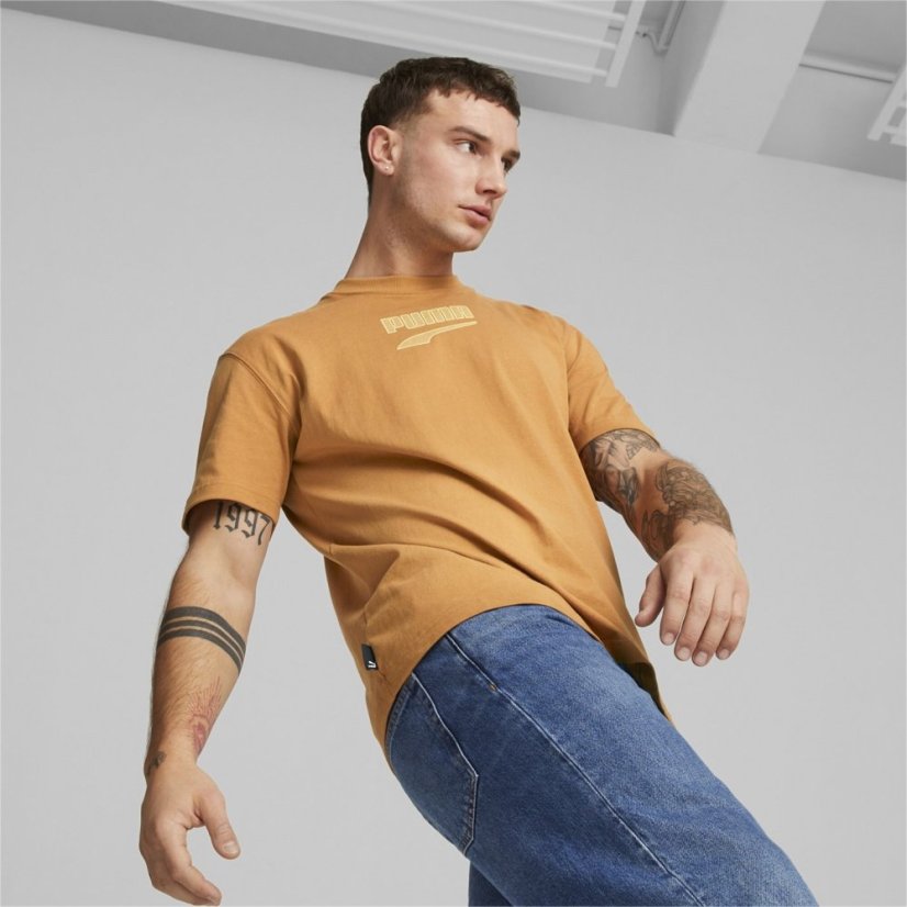 Puma DT Logo T Shirt Desert Tan