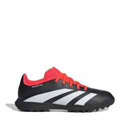 adidas Predator 24 League Junior Astro Turf Football Boots Black/White/Red