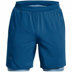 Under Armour Armour Ua Launch 7'' 2-In-1 Short Running Mens Blue