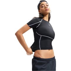 Under Armour Womens HeatGear® Elite Short Sleeve Performance Gym Top Ultimate Black
