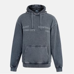Everlast Men's NYC Pull Over Hoodie Washed Grey