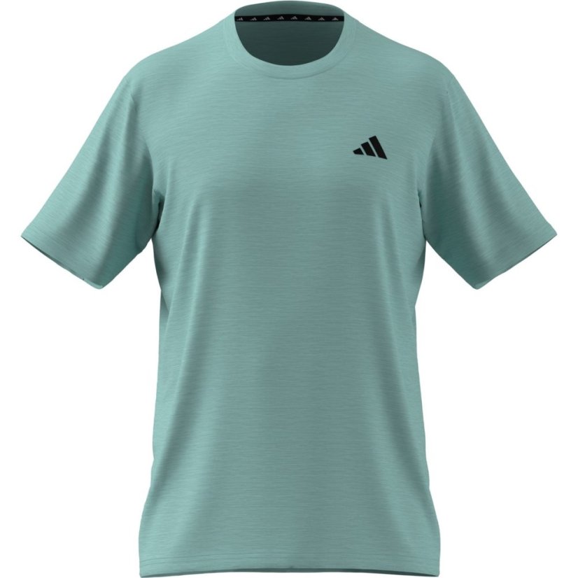 adidas Train Essentials Stretch Training pánske tričko Aqua