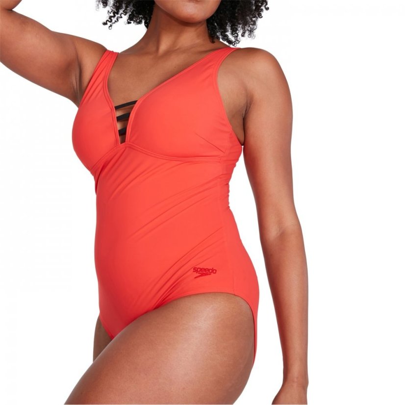 Speedo Opal Gem Swimsuit Womens Watermelon