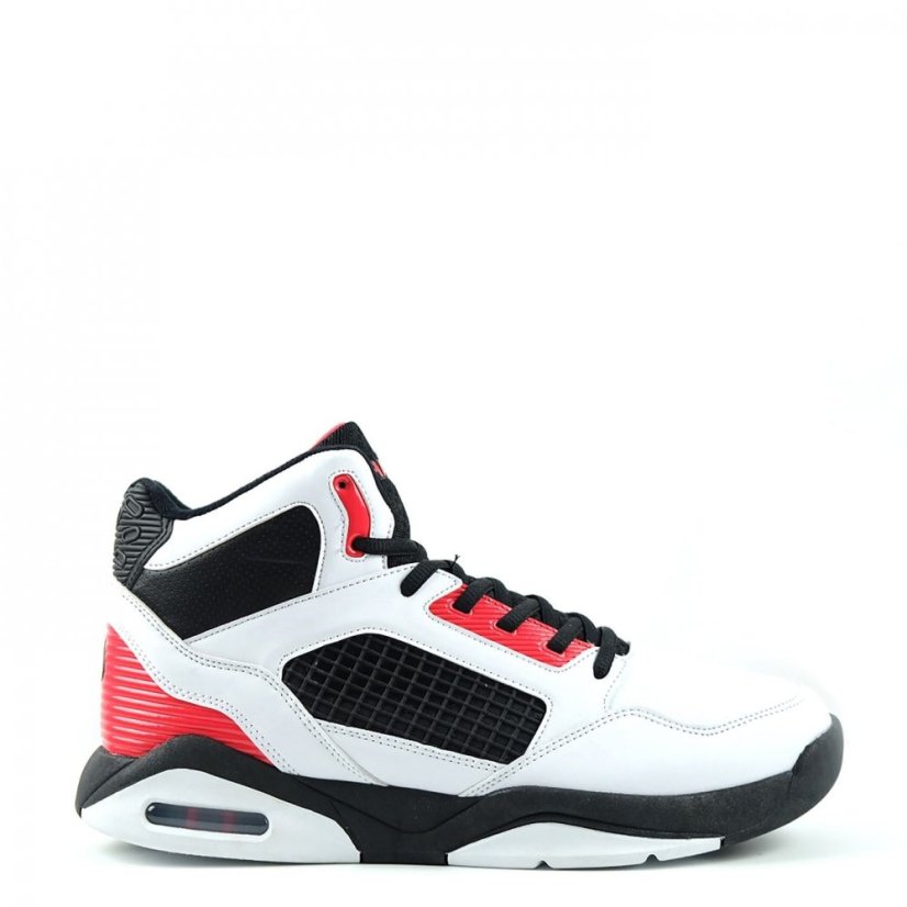 SHAQ Bankshot Mens Basketball Trainers White/Black/Red