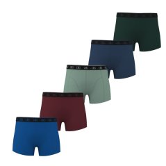 Giorgio Mens Essential 5-Pack Trunks Bright / Black