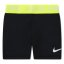Nike Girls' Pro Performance Shorts Black/Volt