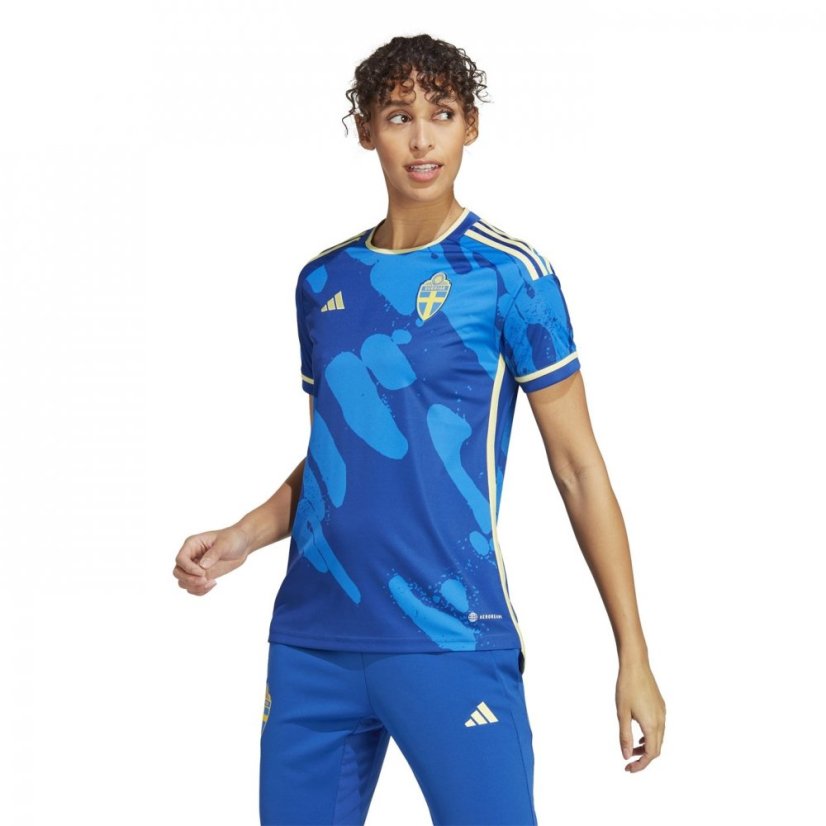 adidas Sweden Away Shirt 2023 Womens Blue