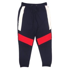 Fabric Panel Joggers Mens Navy