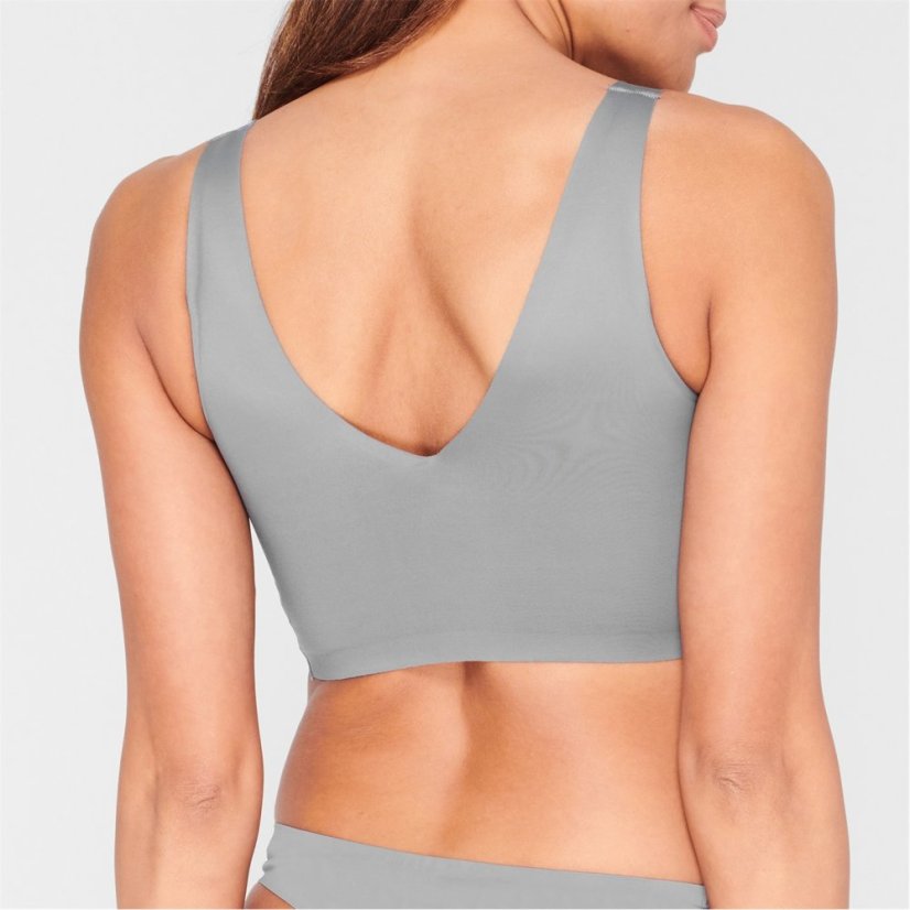 Reebok Amina Bonded Bralette Ladies Grey