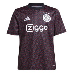 adidas Ajax Pre Match Shirt 2024 2025 Juniors Black
