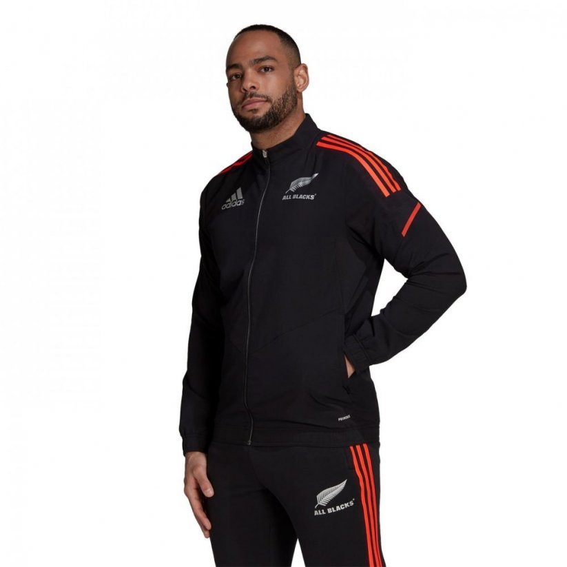 adidas New Zealand All Blacks Presentation Jacket Mens Black