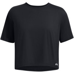 Under Armour Women's Motion Short-Sleeve Performance Gym Top Black/White