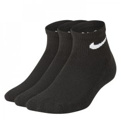 Nike Basic Ankle 3Pk Childs Black