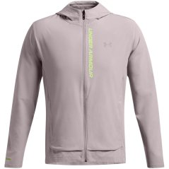 Under Armour Men's Outrun The Storm Water-Resistant Moisture-Wicking Performance Running Jacket Gray
