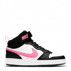 Nike Court Borough Mid 2 Big Kids' Shoes White/Pink