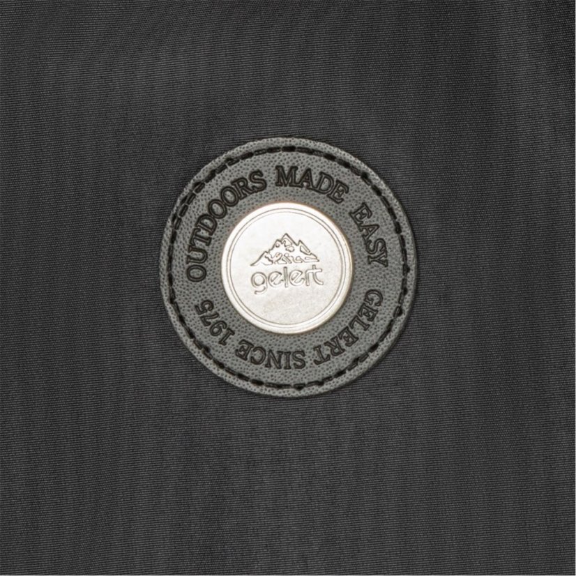 Gelert Kids' Coast Waterproof Windproof Hooded Long Sleeve Waterproof Jacket Black