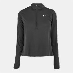 Under Armour Women's Tech Tape Zipped Long-Sleeve Performance Gym Top Black