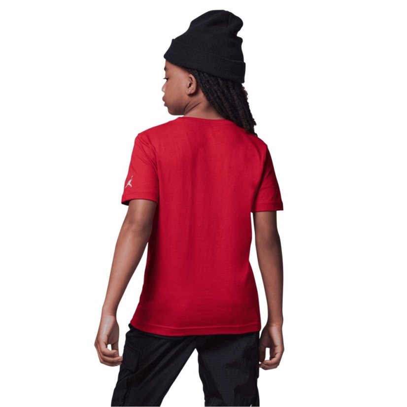 Air Jordan Air Longline Graphic T Shirt Junior Boys Red