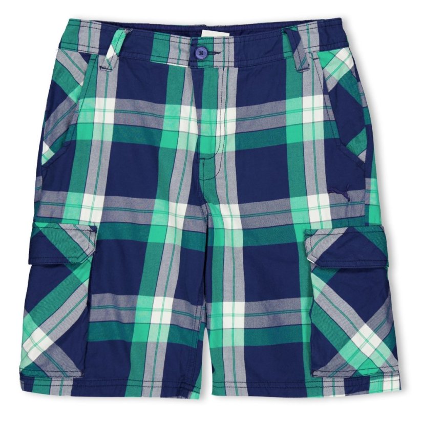 Puma (8) Beach Check Walkshorts Infants Green