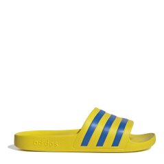 adidas Adilette Aqua Slide Mens Yellow/Royal