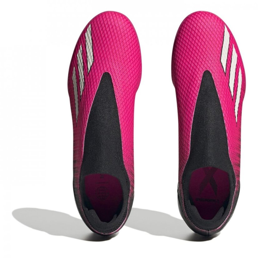 adidas X .3 Laceless Astro Turf Football Boots Pink/Black