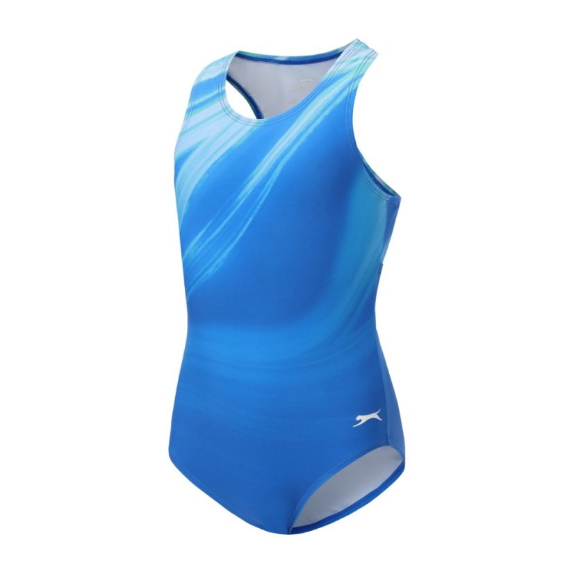 Slazenger LYCRA® XTRA LIFE™ Racer Back Swimsuit Girls Ripple