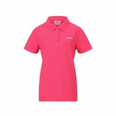 Slazenger Polo Shirt Ladies Bright Pink