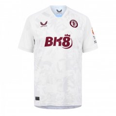 Castore Aston Villa Away Shirt 2023 2024 Adults Brilliant White