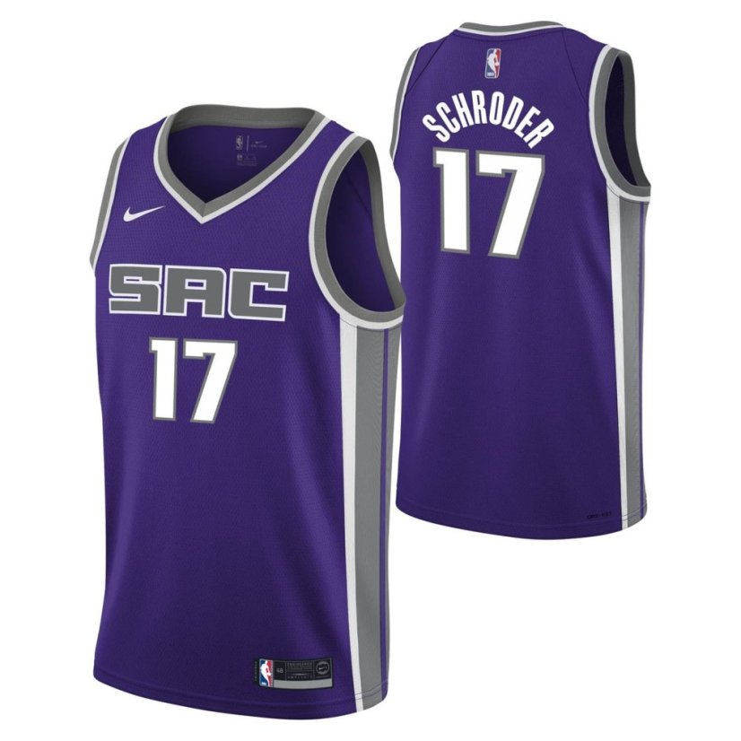 Nike Sacramento Kings Schroder #17 Jersey Purple